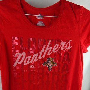 Florida Panther's NHL Women's XL Red Short Sleeve T